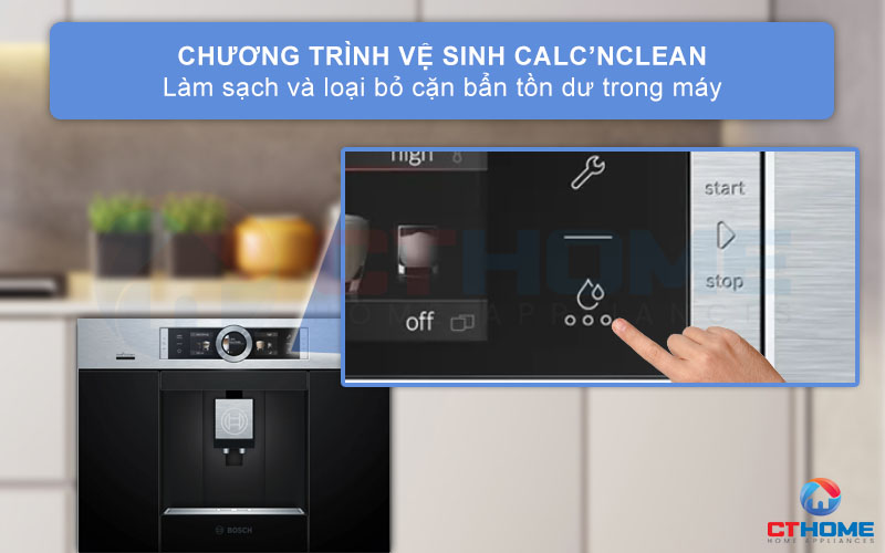Chương trình Calc n’Clean giúp làm sạch và tẩy cặn tự động cho máy