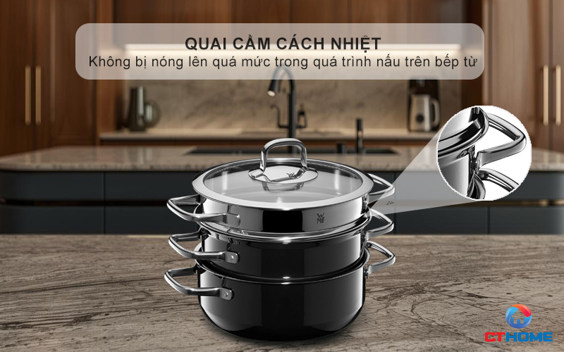 Quai cầm cách nhiệt, thiết kế vuông nhẹ nhàng