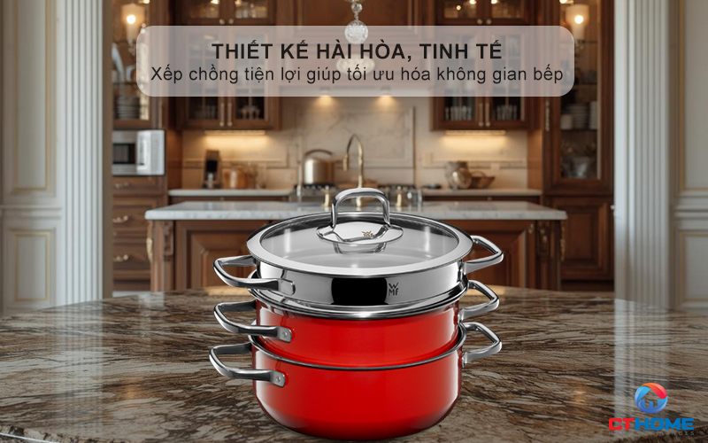 Thiết kế hài hòa, tinh tế - Xếp chồng tiện lợi giúp tối ưu hóa không gian bếp 