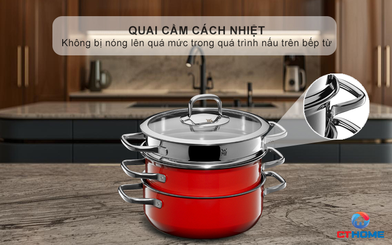 Quai cầm cách nhiệt, thiết kế vuông nhẹ nhàng