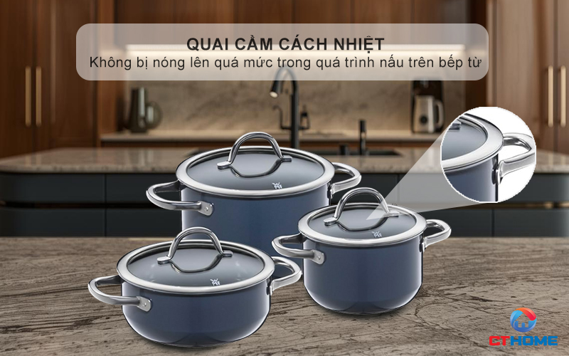 Quai cầm cách nhiệt, thiết kế vuông nhẹ nhàng