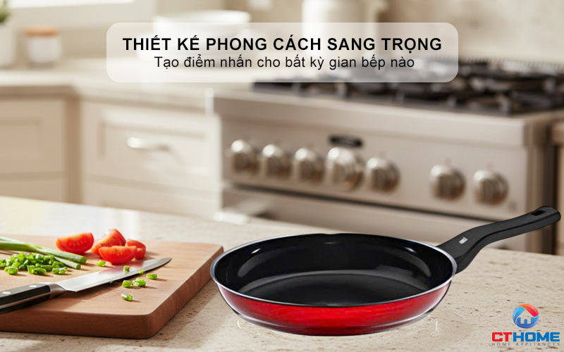  CHẢO RÁN WMF FUSIONTEC FRYING PAN 28CM COMPACT RED 0517265290  1