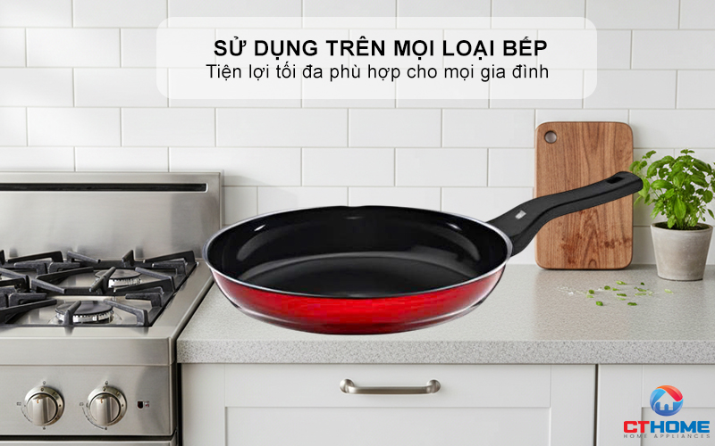  CHẢO RÁN WMF FUSIONTEC FRYING PAN 28CM COMPACT RED 0517265290  7