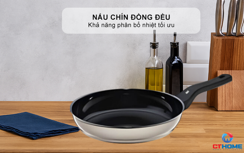  CHẢO RÁN WMF FUSIONTEC FRYING PAN 28CM COMPACT MACADAMIA 0517275290 4