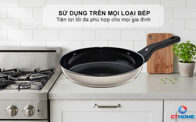  CHẢO RÁN WMF FUSIONTEC FRYING PAN 28CM COMPACT MACADAMIA 0517275290 7