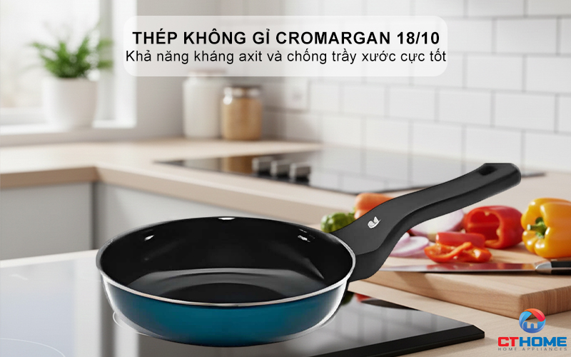 CHẢO RÁN WMF FUSIONTEC FRYING PAN 28CM COMPACT PETROL 0517285290 2