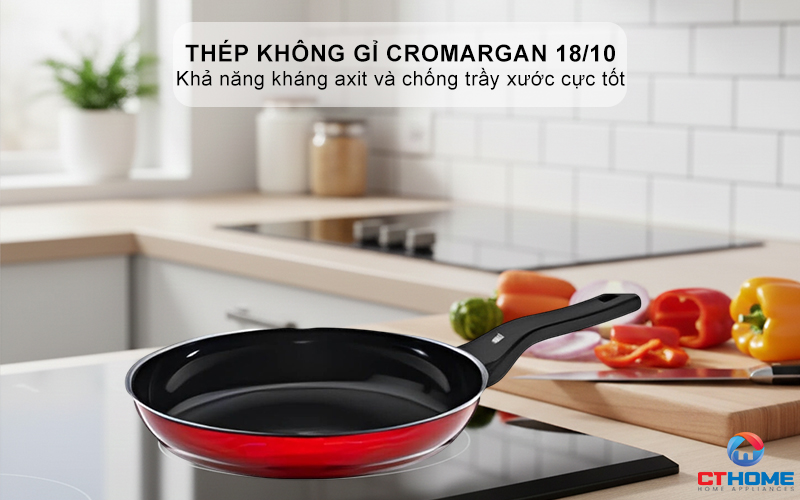 CHẢO RÁN WMF FUSIONTEC FRYING PAN 20CM COMPACT RED 0517365290 2