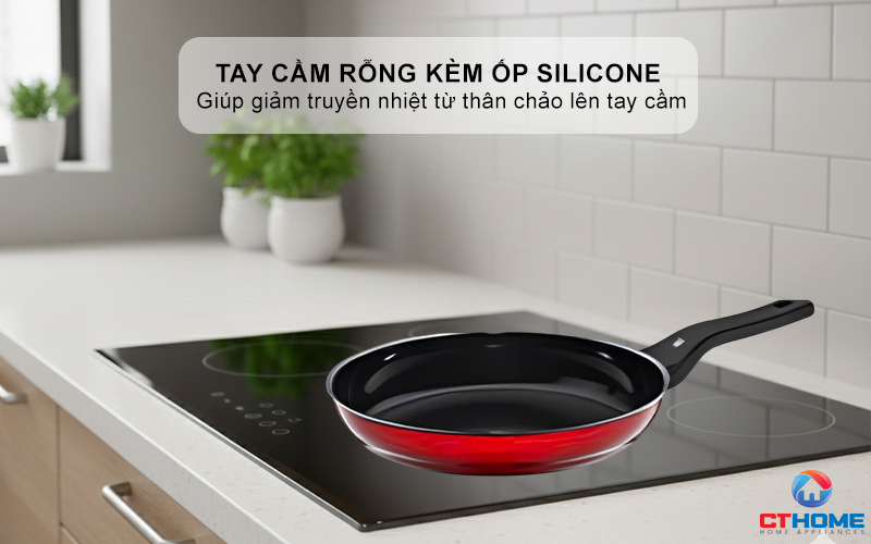CHẢO RÁN WMF FUSIONTEC FRYING PAN 20CM COMPACT RED 0517365290 4