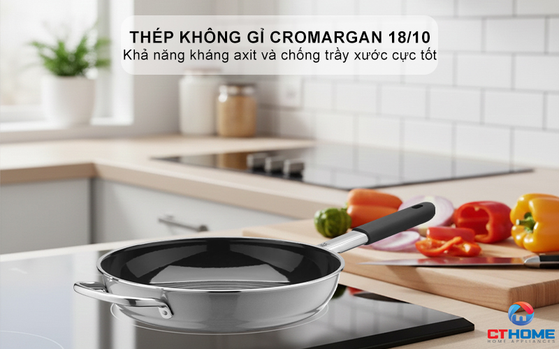 CHẢO RÁN WMF FUSIONTEC MINERAL FRYING PAN 28CM PLATINUM 0520675291 2