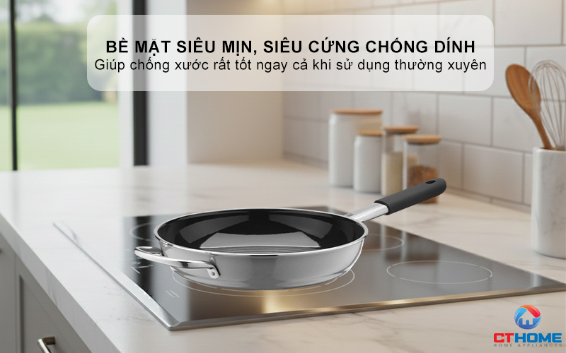 CHẢO RÁN WMF FUSIONTEC MINERAL FRYING PAN 28CM PLATINUM 0520675291 3