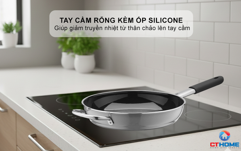 CHẢO RÁN WMF FUSIONTEC MINERAL FRYING PAN 28CM PLATINUM 0520675291 6