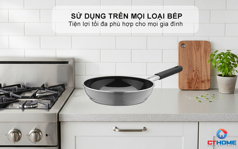 CHẢO RÁN  WMF FUSIONTEC MINERAL FRYING PAN 24CM PLATINUM 0520575291 6