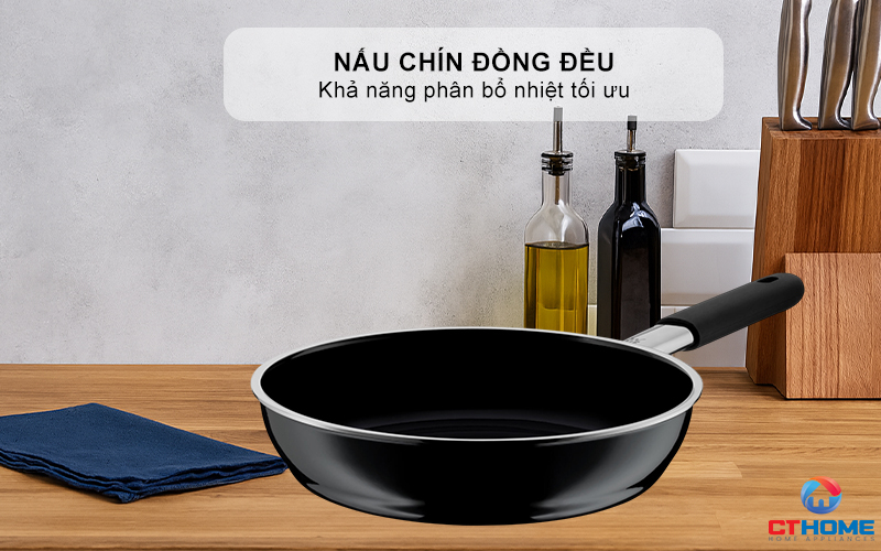 CHẢO RÁN WMF FUSIONTEC FRYING PAN 24CM ESSENTIAL BLACK 0517785290 4