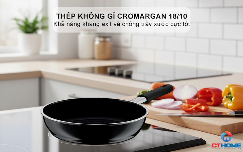  CHẢO RÁN WMF FUSIONTEC FRYING PAN 28CM ESSENTIAL BLACK 0517795290 2