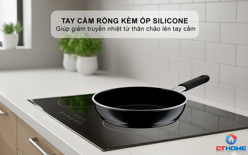  CHẢO RÁN WMF FUSIONTEC FRYING PAN 28CM ESSENTIAL BLACK 0517795290 6