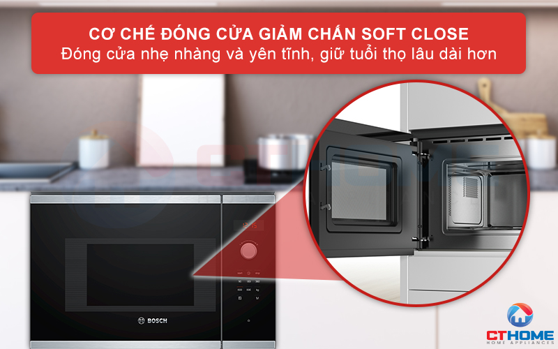 Cơ chế Soft Close giúp giảm chấm cửa được đóng lại một cách nhẹ nhàng