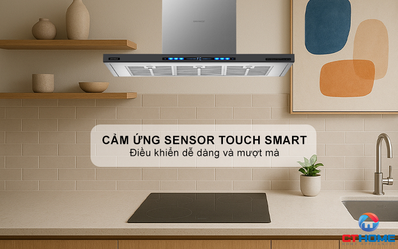 MÁY HÚT MÙI ÁP TƯỜNG GRANDX GX H90T78G NGANG 90CM GXH90T78G 3