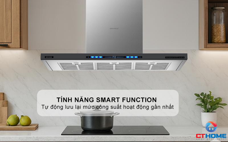 MÁY HÚT MÙI ÁP TƯỜNG GRANDX GX H90T78G NGANG 90CM GXH90T78G 7