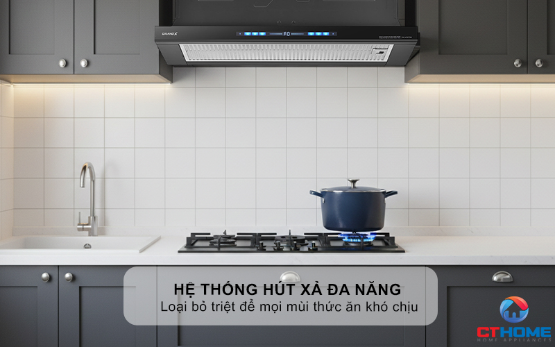 MÁY HÚT MÙI KÉO RÚT GRANDX GX H70F75B NGANG 70CM GXH70F75B 10