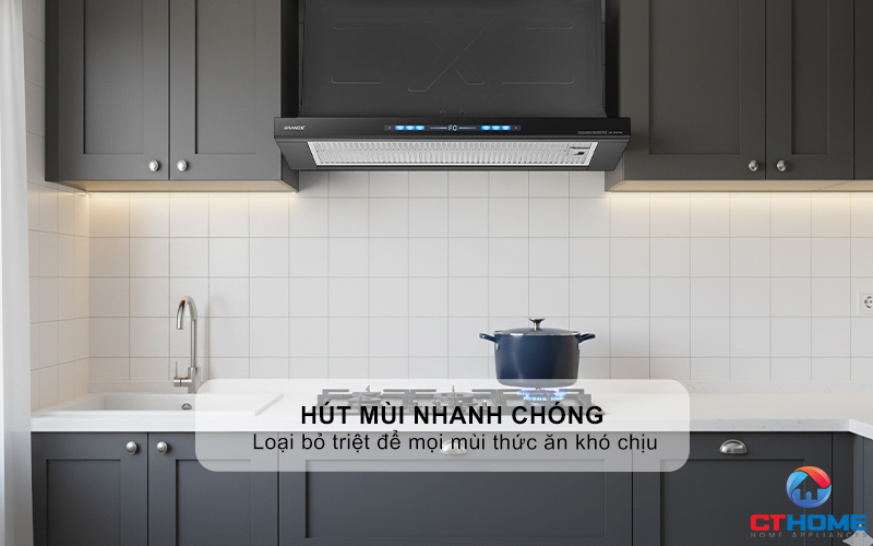 MÁY HÚT MÙI KÉO RÚT GRANDX GX H70F75B NGANG 70CM GXH70F75B 2