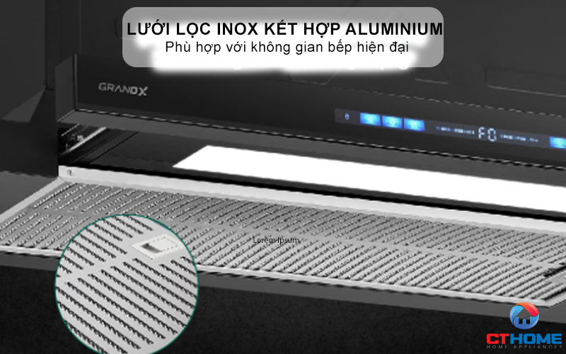 MÁY HÚT MÙI KÉO RÚT GRANDX GX H70F75B NGANG 70CM GXH70F75B 9