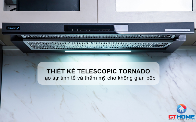 MÁY HÚT MÙI KÉO RÚT GRANDX GX H70F72B NGANG 70CM GXH70F72B 1
