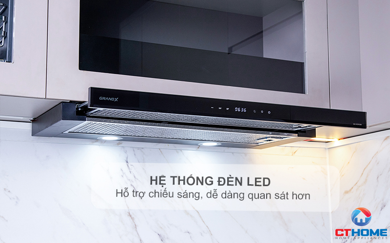 MÁY HÚT MÙI KÉO RÚT GRANDX GX H60F58B NGANG 60CM GXH60F58B 5