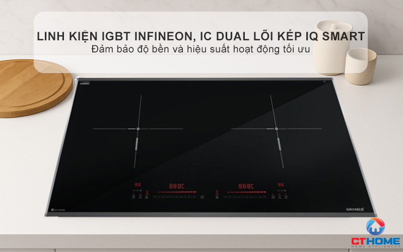 BẾP TỪ 2 VÙNG NẤU GRANDX SERIAL 6 GX IH675SE  GXIH675SE 12