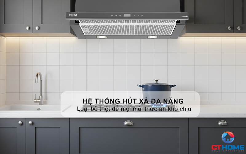 MÁY HÚT MÙI KÉO RÚT GRANDX GX H70F58G NGANG 70CM GXH70F58G 10