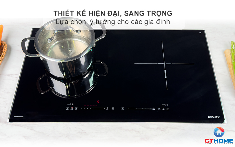 BẾP TỪ 2 VÙNG NẤU GRANDX SERIAL 6 GX IP676SE  GXIP676SE 1