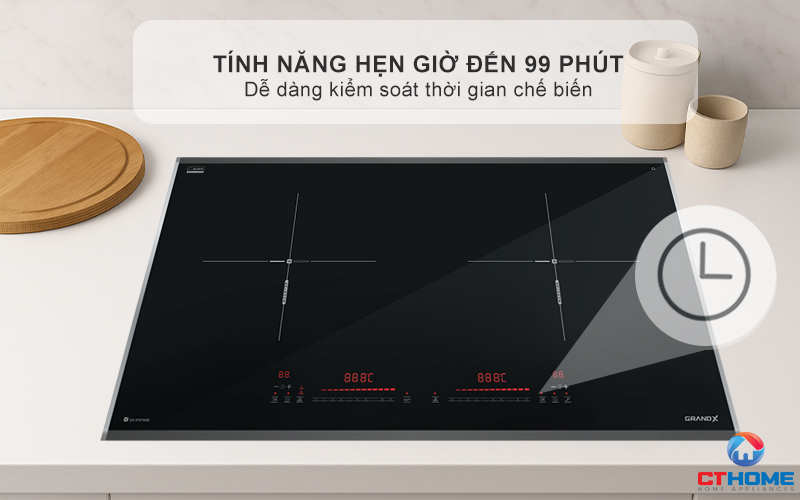 BẾP TỪ 2 VÙNG NẤU GRANDX SERIAL 6 GX IP676SE  GXIP676SE 13