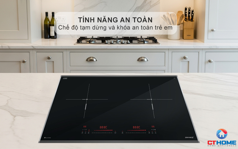 BẾP TỪ 2 VÙNG NẤU GRANDX SERIAL 6 GX IP676SE  GXIP676SE 14