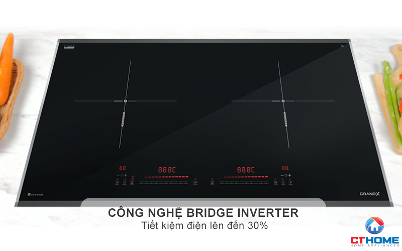 BẾP TỪ 2 VÙNG NẤU GRANDX SERIAL 6 GX IP676SE  GXIP676SE 5