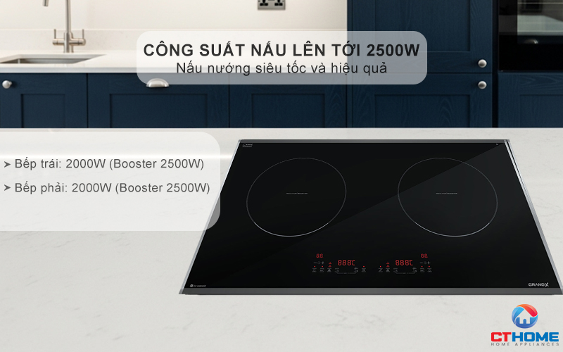 BẾP TỪ 2 VÙNG NẤU GRANDX SERIAL 6 GX IH668SE GXIH668SE 3