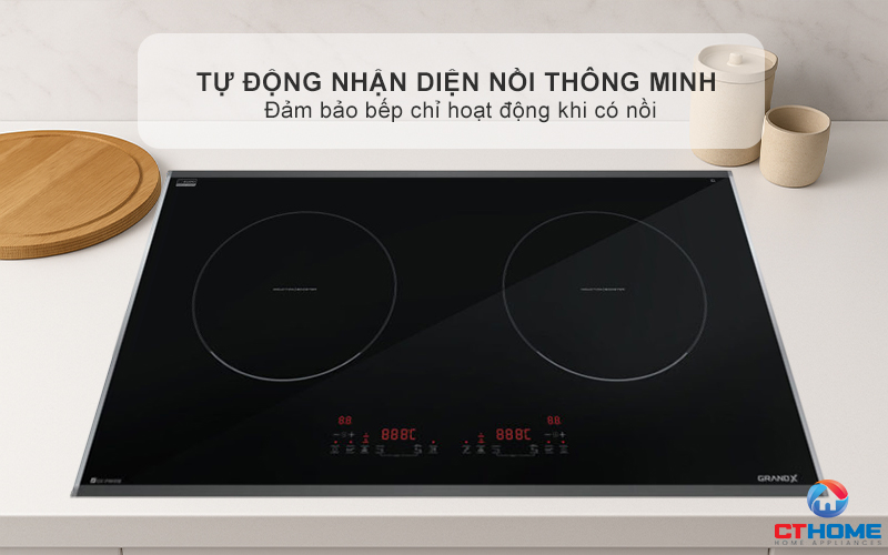 BẾP TỪ 2 VÙNG NẤU GRANDX SERIAL 6 GX IP669SE GXIP669SE 7