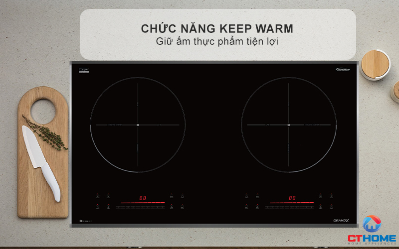 BẾP TỪ 2 VÙNG NẤU GRANDX SERIAL 6 GX IH618SE GXIH618SE 9