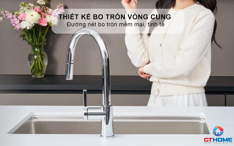 VÒI RỬA BÁT DÂY RÚT KONOX NÓNG LẠNH ALTO SMART CHROME ALTOSMARTCHROME 1