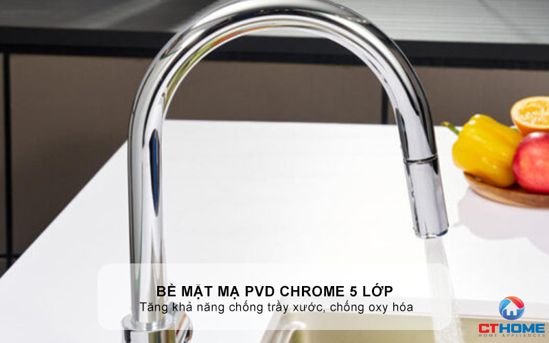 VÒI RỬA BÁT DÂY RÚT KONOX NÓNG LẠNH ALTO SMART CHROME ALTOSMARTCHROME 2