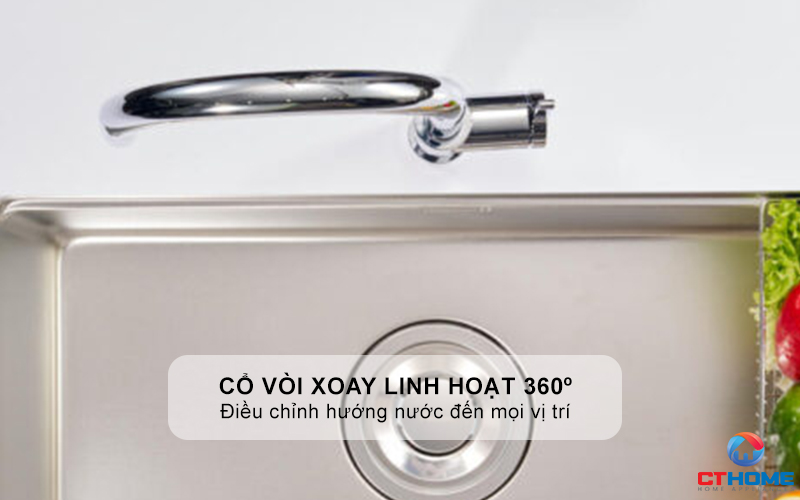 VÒI RỬA BÁT DÂY RÚT KONOX NÓNG LẠNH ALTO SMART CHROME ALTOSMARTCHROME 4