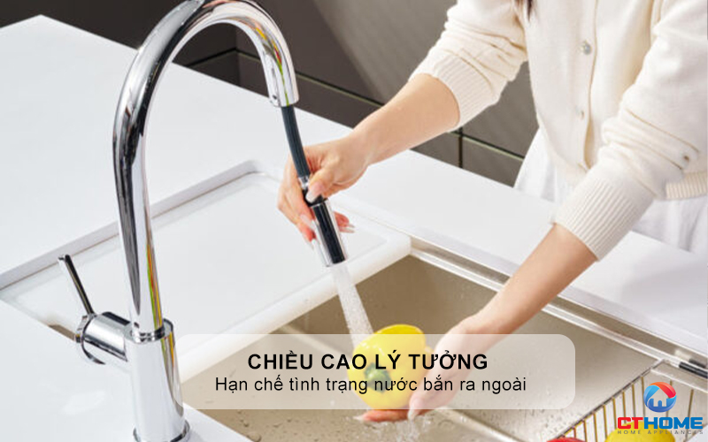 VÒI RỬA BÁT DÂY RÚT KONOX NÓNG LẠNH ALTO SMART CHROME ALTOSMARTCHROME 6