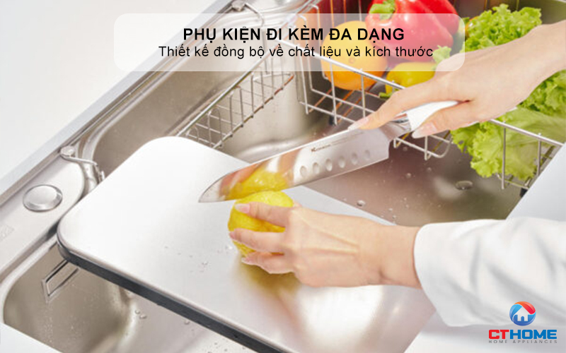 CHẬU RỬA CHÉN BÁT KONOX CHỐNG XƯỚC WORKSTATION SINK DEKOR 8048SU DEKOR8048SU 6