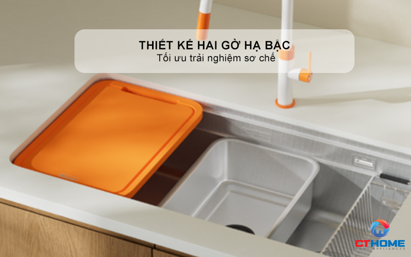 CHẬU RỬA CHÉN BÁT KONOX PHIÊN BẢN CÁ NHÂN HÓA TARI SMART 7047PP  TARISMART7047PP 6