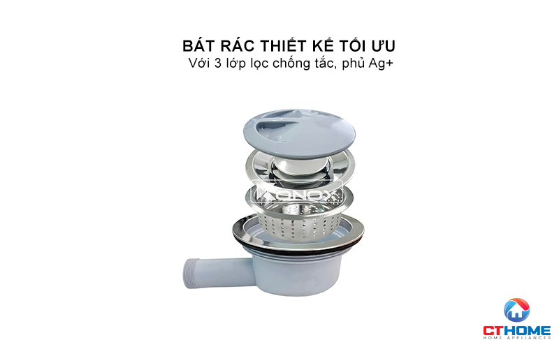CHẬU RỬA CHÉN BÁT KONOX PHIÊN BẢN CÁ NHÂN HÓA TARI SMART 7047PP  TARISMART7047PP 7