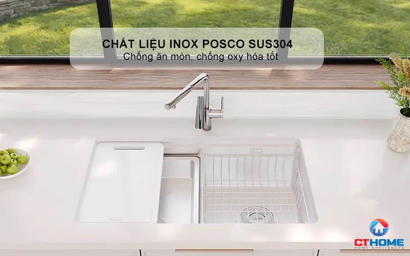 CHẬU RỬA CHÉN BÁT KONOX PHONG CÁCH NHẬT CHỐNG XƯỚC TARI SMART 780 TARISMART780 2