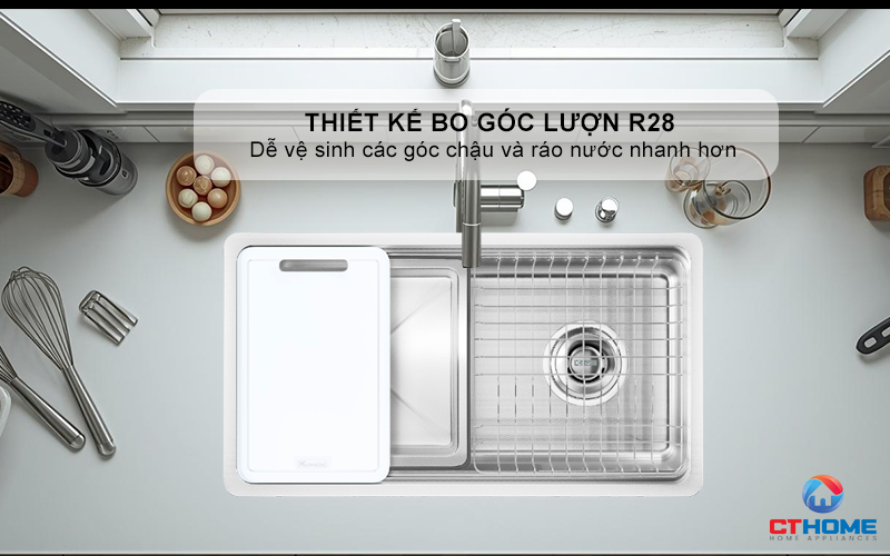 CHẬU RỬA CHÉN BÁT KONOX PHONG CÁCH NHẬT CHỐNG XƯỚC TARI SMART 780 TARISMART780 5