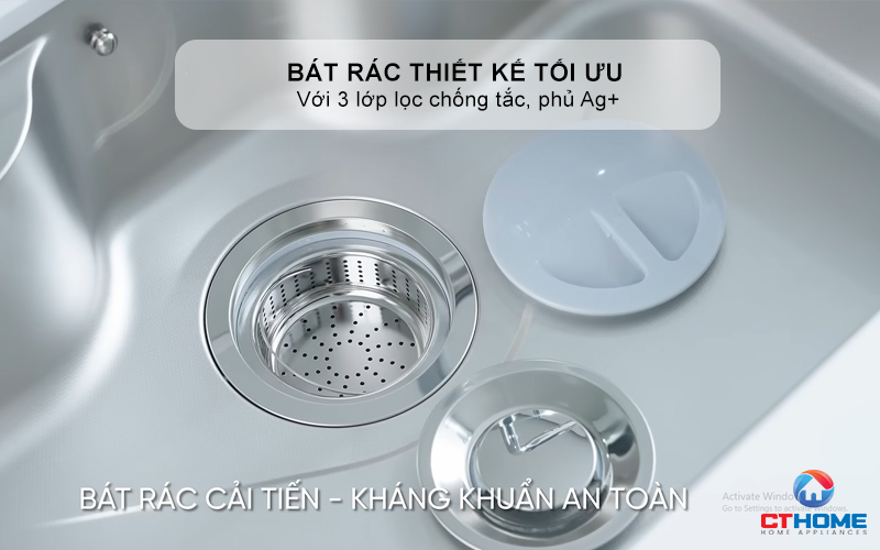 CHẬU RỬA CHÉN BÁT KONOX PHONG CÁCH NHẬT CHỐNG XƯỚC TARI SMART 7851 TARISMART7851 6