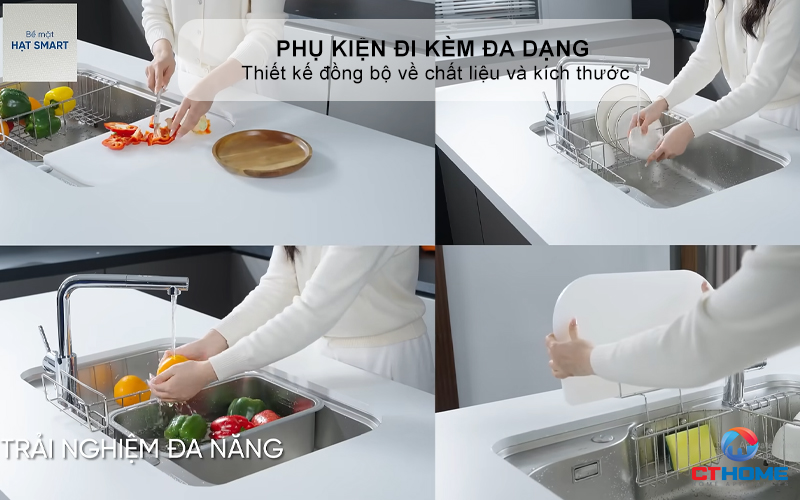 CHẬU RỬA CHÉN BÁT KONOX PHONG CÁCH NHẬT CHỐNG XƯỚC TARI SMART 7851 TARISMART7851 8