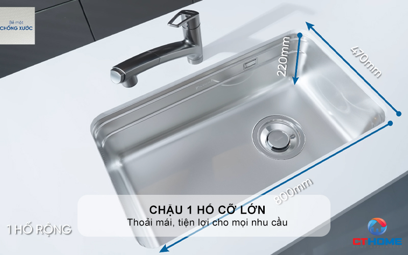 CHẬU RỬA CHÉN BÁT KONOX PHIÊN BẢN CÁ NHÂN HÓA TARI SMART 8047PP  TARISMART8047PP 4