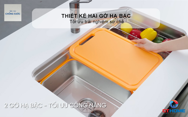 CHẬU RỬA CHÉN BÁT KONOX PHIÊN BẢN CÁ NHÂN HÓA TARI SMART 8047PP  TARISMART8047PP 6