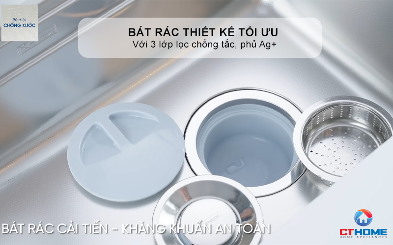 CHẬU RỬA CHÉN BÁT KONOX PHIÊN BẢN CÁ NHÂN HÓA TARI SMART 8047PP  TARISMART8047PP 7